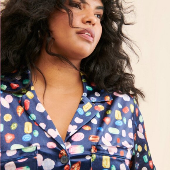 Rachel Antonoff Jewel Printed Coveralls Jumpsuit Romper - Picture 6 of 6